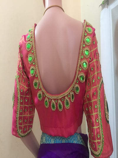 Aari Embroidered Bridal Blouse- Customised order- Pre-orders Taken