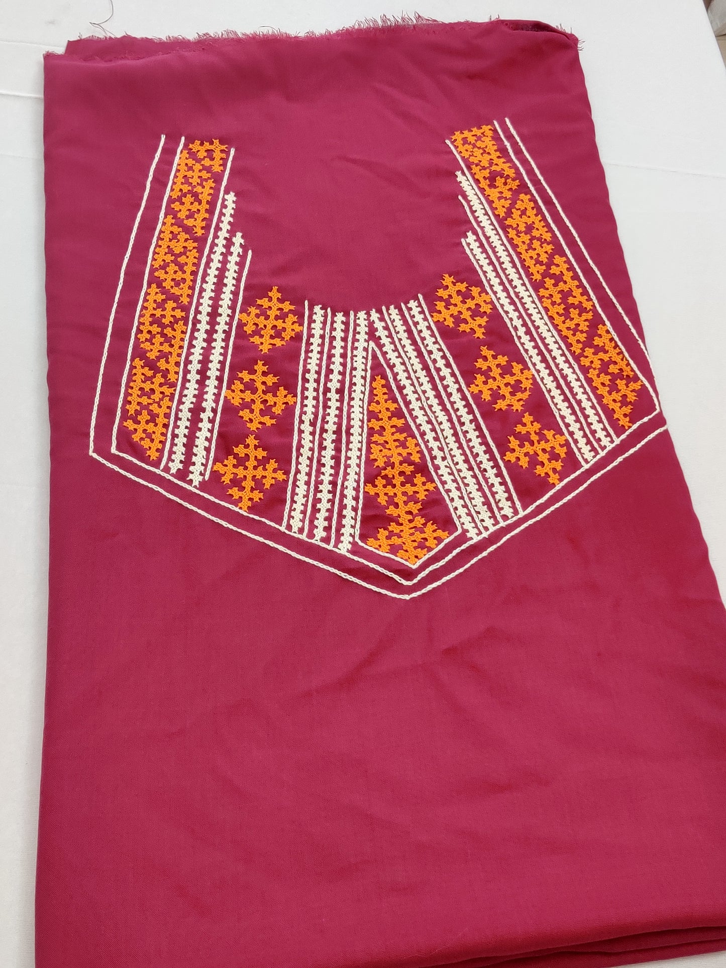 Kutch work Tops Dark Pink