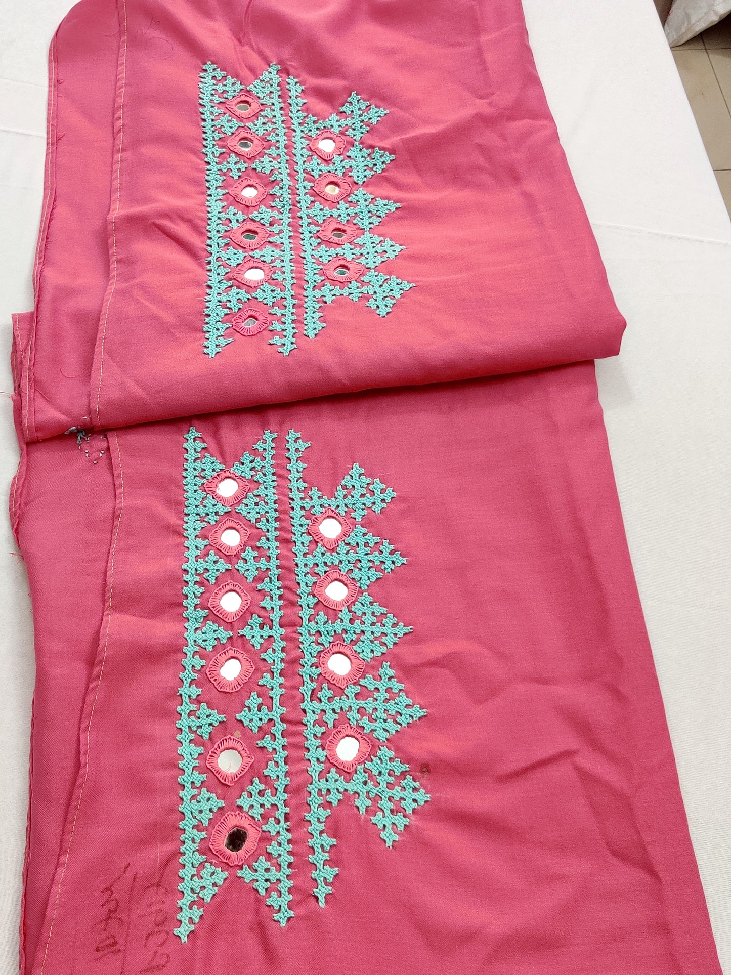 Kutch work Tops LIGHT PINK