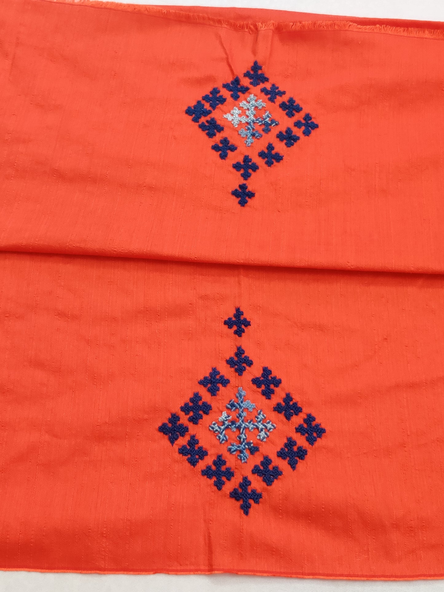 Kutch work Tops Orange