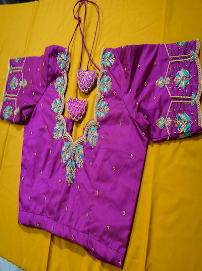 Aari Embroidered Bridal Blouse- Customised order- Pre-orders Taken- AI image attached for reference