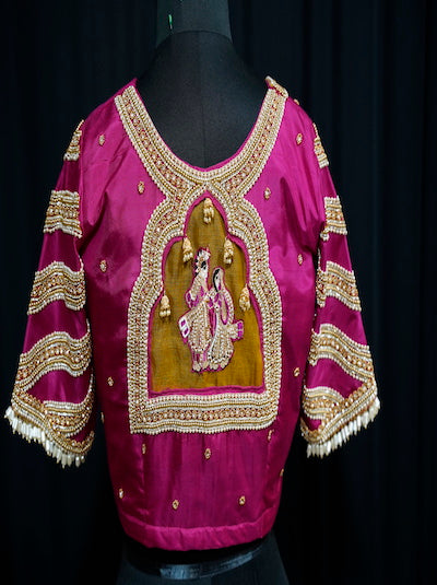 Aari Embroidered Bridal Blouse- Customised order- Pre-orders Taken- AI image attached for reference