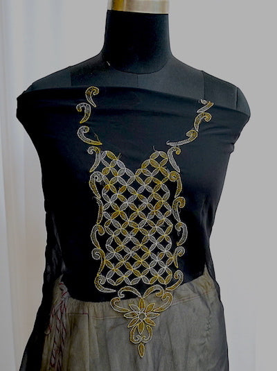 Chikankari Tops - Black