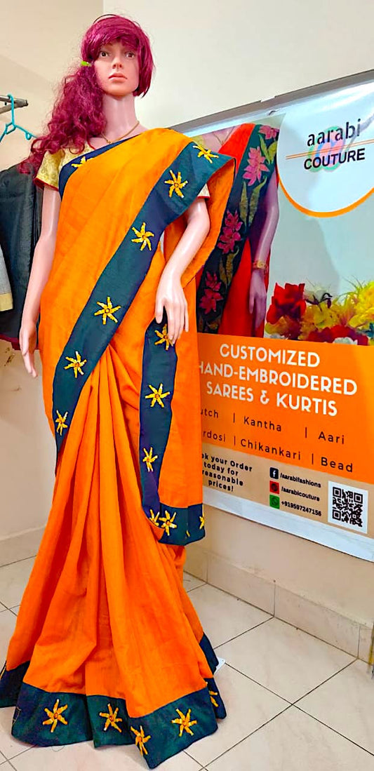 Kamal kadai work  Saree  DISPLAY PURPOSE; CAN BE CUSTOMIZED UPON REQUEST