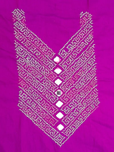 Kasuti work Tops Pink