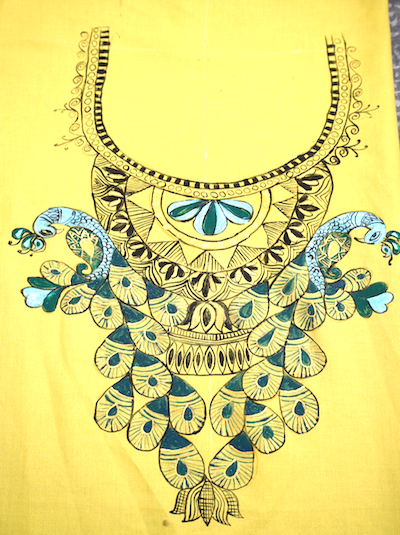 Madhubani paintings- Peacock Design